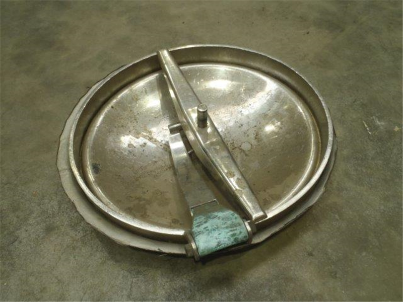 Manhole stainless steel 304, oval autoclave 450x405, ring 50x7