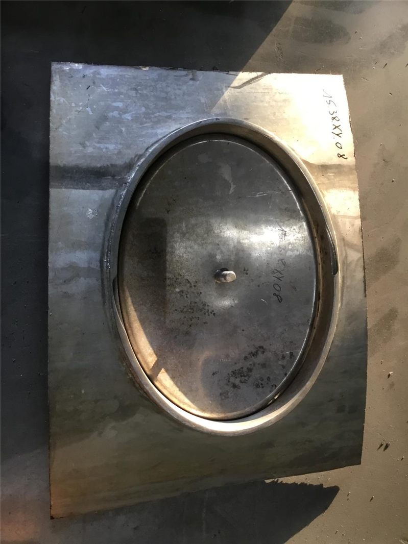 Mangatdeksel+ring - RVS304 - Ovaal 440x320 mm